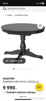 Nerozbalený kulatý stůl rozkládací - 2