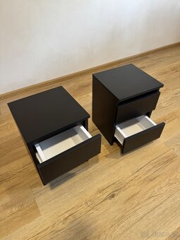Noční stolky Malwa M2 - černá - 2