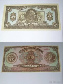 Kopie vzácných 1 republikových bankovek - Mucha - - 2