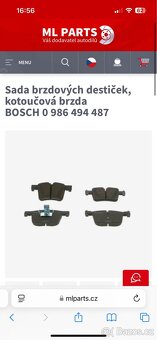 Bmw X3 přední destičky Bosch - 2