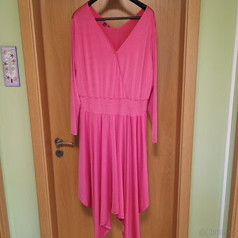 NOVÉ VELKÉ RŮŽOVÉ ŠATY zn. Bonprix, vel. 48/50, XL-XXL - 2