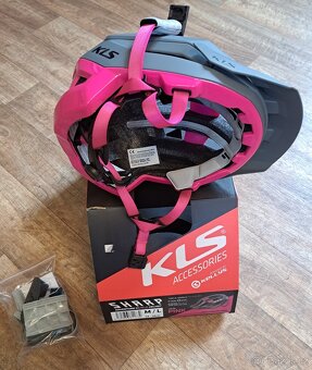 Cyklistická přilba Kellys Sharp Pink M/L - 2
