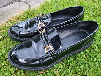 MOKASÍNY vel.41 zn.JENNY FAIRY ČERNÉ LESKLÉ MÓDNÍ - 2