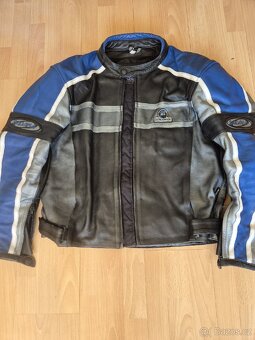 Kožená buna + kalhoty, moto kombinéza Padana - 2