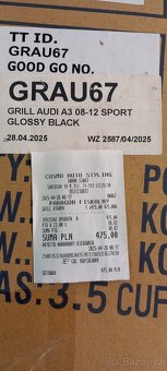 Audi A3 pření maska - 2
