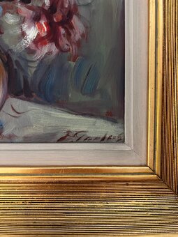 Olejomalba, Květiny ve váze, Řecko - 2