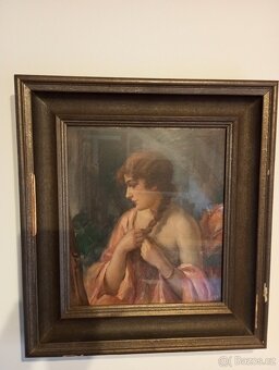 DÍVKA S COPEM - BOHUMIL MAREČEK (1884 - 1962) - 2