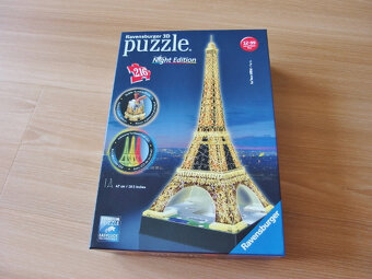 3D svítící puzzle Eiffelova věž Ravensburger j. NOVÉ +DÁREK - 2