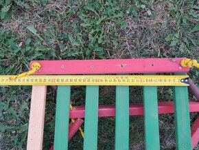 Dětská dřevěná závěsná houpačka - 2