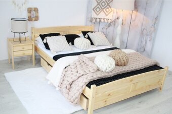 Ložnice 180x200 z masivu borovice NOVÁ - 2