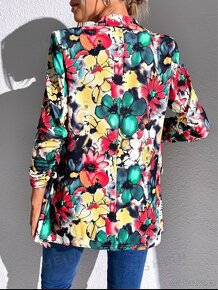 Nové elegantní barevné sako vel. M - 2