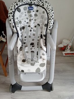 Jídelní židlička Polly Progres5 4 kola - Anthracit - 2