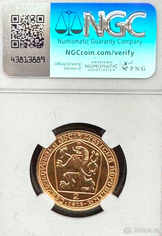 zlatý 2 dukát Karel IV. 1978 NGC MS 66 - 2