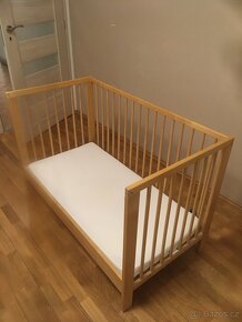 Dětská postylka IKEA s matracem 124x66 cm - 2