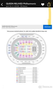 Prodam vstupenku na Queenie&JFO 16.5. O2 arena - 2