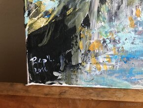 Prodej obrazu originál Islandská krajina - 2