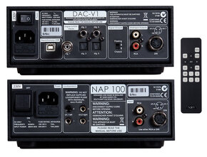 Sestava D/A převod. NAIM DAC V1 a výkon. zes. NAP 100 - 2