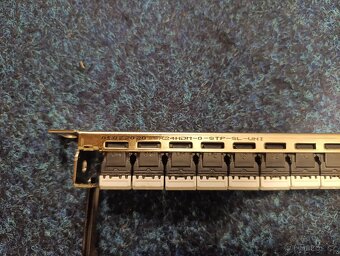 2x SOLARIX 19" Patch panel 24 port, modulární osazený, CAT6 - 2