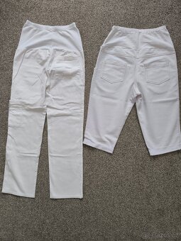 Těhotenské bílé oblečení vel. S - 2