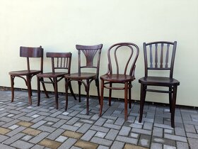 Ohýbané židle "thonetky" po renovaci - 2