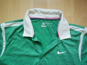 pánské Nike Golf zelenobílé sport. polotričko kr.ruk M/50 - 2