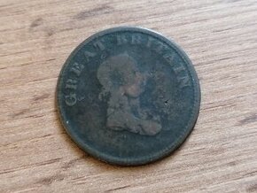 Mince 1/2 Penny token 1814 Anglie Velká Británie Evropa - 2