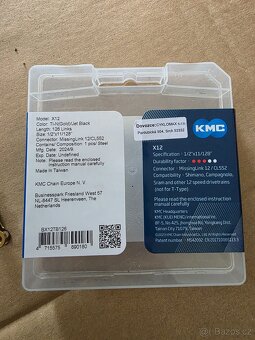 Řetěz KMC X-12 Ti-N černo/zlatý 124 článků + 6x rychlospojka - 2