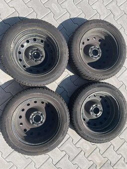 Zimní sada kol - Barum Polaris 5 195/55 R15 85H + plecháče - 2