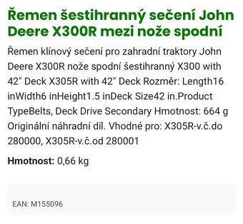 John Deere X300R X305R - 2