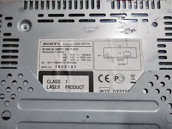 Sony CDX-GT111 – autorádio s AUX, CD - 2