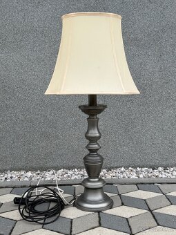 Veliká cínová stolní lampa výška 96cm - 2