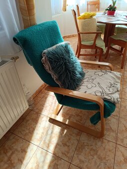 čtyři polstrované židle k jídelnímu stolu - 2