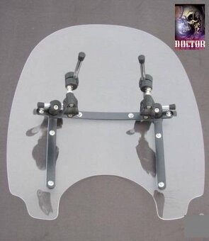 Plexi na chopper univerzální velké 56x47 cm,nové. - 2