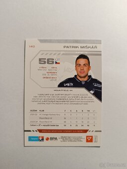 Hokejová kartička ELH Tipsport Patrik Miškář - 2