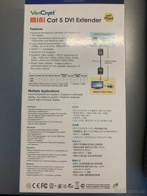DVI exteder over Cat. 5e cable - 2