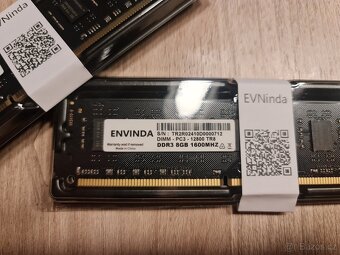 Paměti RAM do PC DDR3 8GB 1600Mhz černé nové - 2