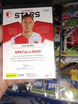 Kartička z České ligy Jan bořil podpis 06/99 - 2