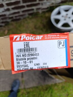 Nový levý blatník Honda Civic 6g předface - 2