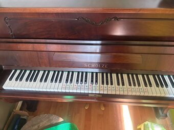 Pianino Scholze – krásné, repasované, výborný stav - 2
