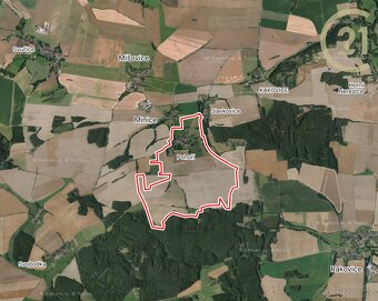 Mišovice - Pohoří, zemědělská půda, 17 417m2 - 2
