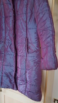 Prošívaný kabát,zn.PROMOD,modrofialový,vel.36/38 - 2