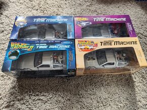 1:24 WELLY DELOREAN BACK TO THE FUTURE TIME MACHINE NOVY SET - 2