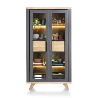 Masivní vitrína JARDIN – moderní skandinávský styl - 2