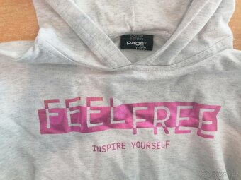 dívčí mikina Takko 134/140 8-10 let, nápis - 2