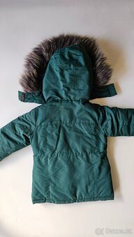 Tmave zelená zimní bunda Reserved -vel. 110 - 2