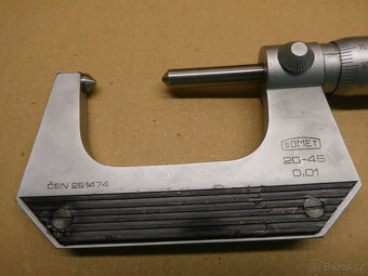 Mikrometr s kuželovými doteky - 2