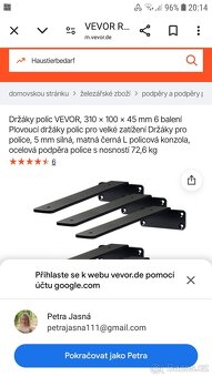 Nové držáky polic Vevor - 2