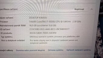 Lenovo L15 notebook i7, 16GB, 500GB, dokina + 2x zdroj - 2