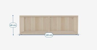IKEA BESTA Rám STOLEK 120x40x38cm - 2