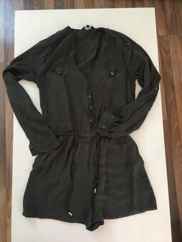Khaki kraťáskový overal, vel S/M, New look - 2